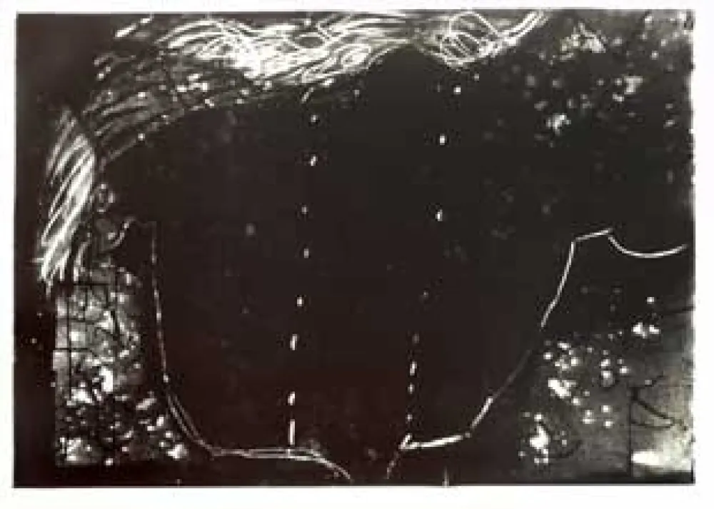 Lithograph Tàpies - Composition