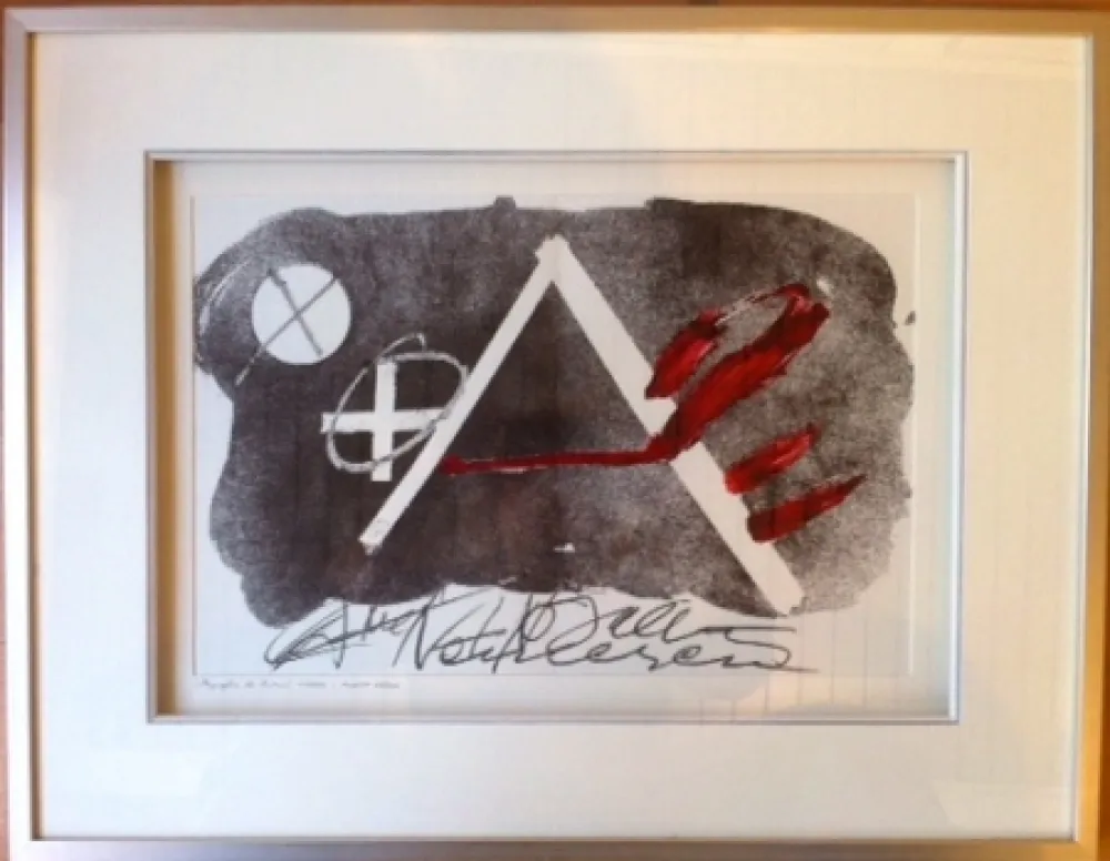 Lithograph Tàpies - Composition