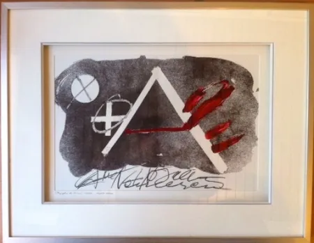 Lithograph Tàpies - Composition