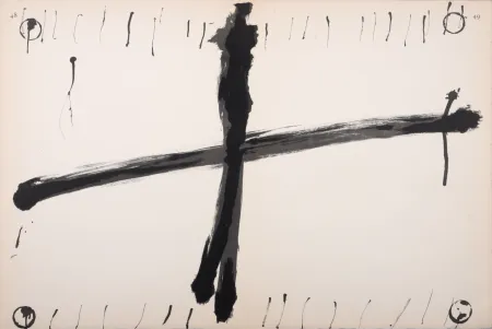 Lithograph Tàpies - Composition, C. 1970