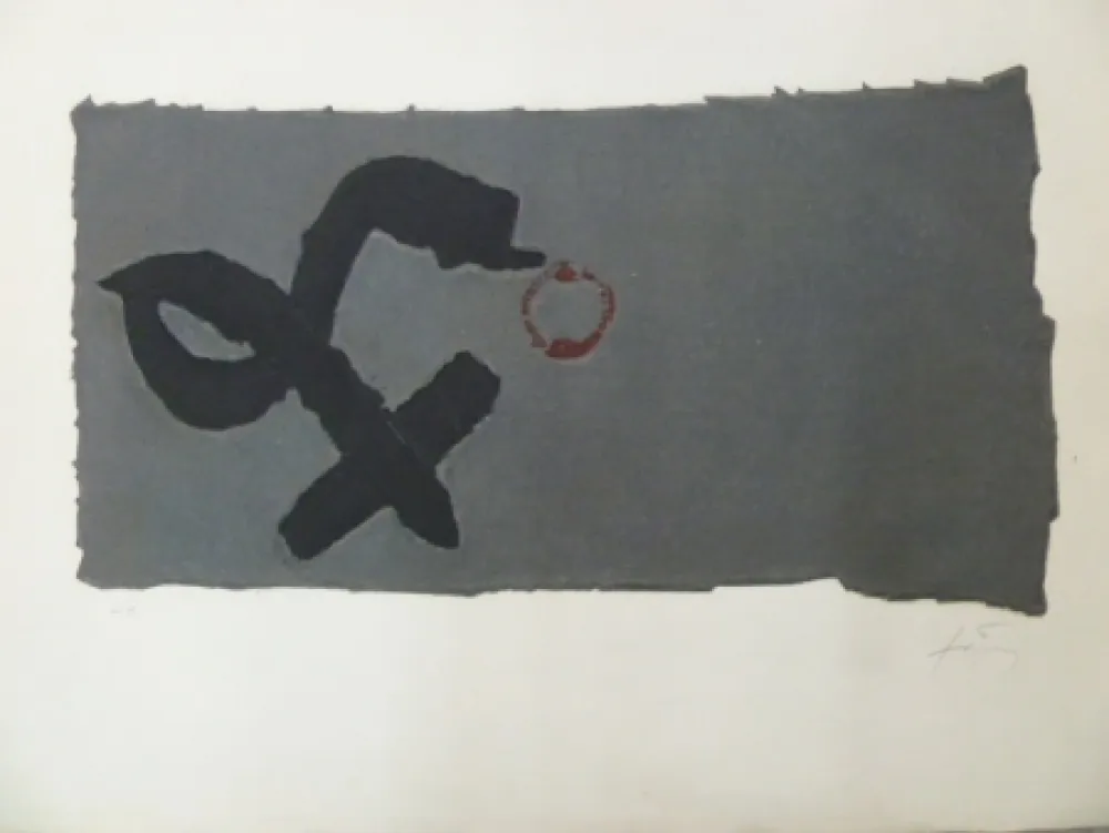 Engraving Tàpies - CREU DEFORMADA