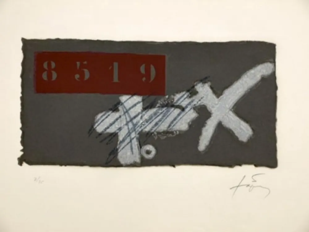 Engraving Tàpies - CREU I ICS