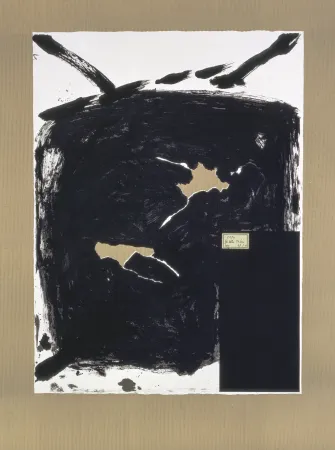 Lithograph Tàpies - Déchirure 