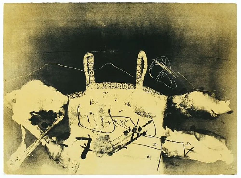 Lithograph Tàpies - Dentelle
