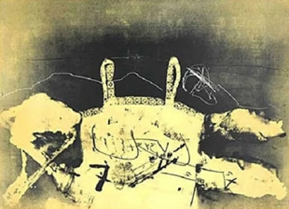 Lithograph Tàpies - Dentelle