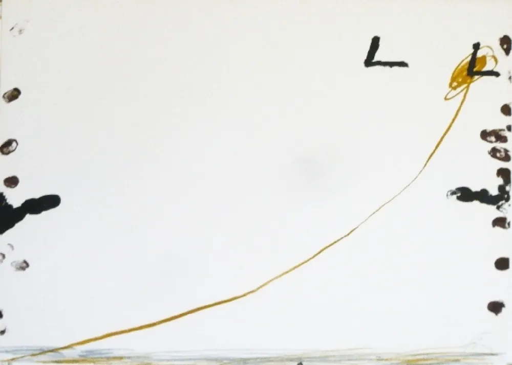 Lithograph Tàpies - Dib 1