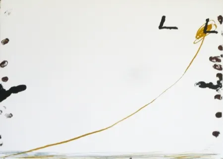 Lithograph Tàpies - Dib 1