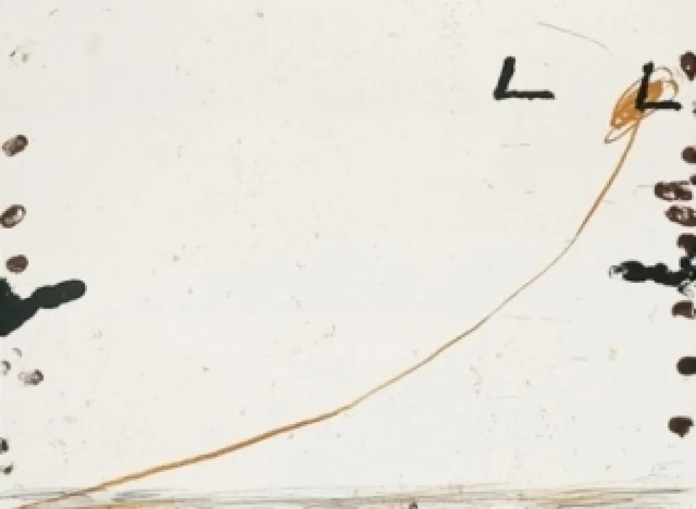 Lithograph Tàpies - Dib-1