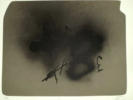 Lithograph Tàpies - ERINNERUNGEN