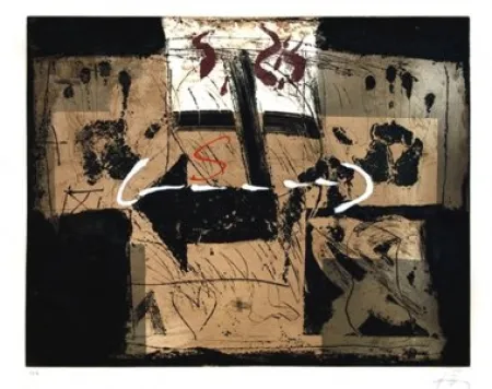 Engraving Tàpies - Flecha