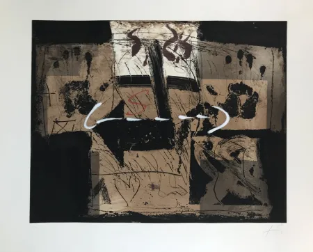 Etching And Aquatint Tàpies - Flecha