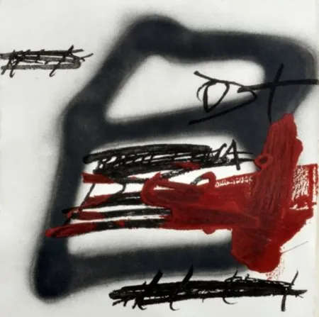 Etching Tàpies - Forma ombrejada