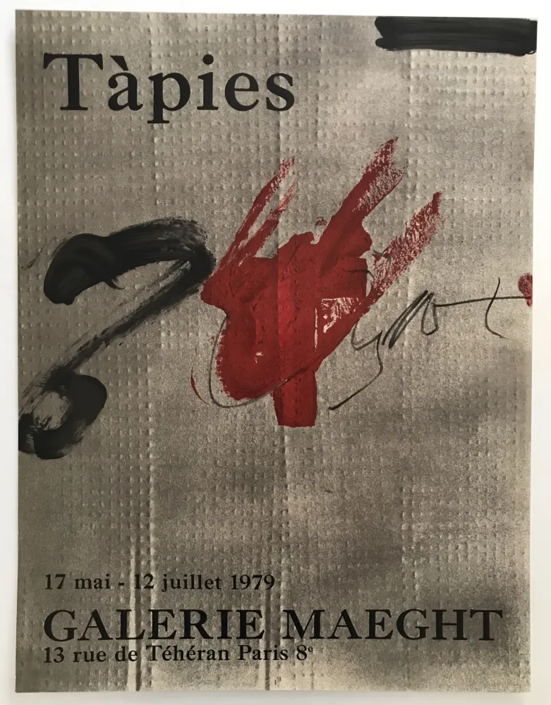 Poster Tàpies - Galerie Maeght
