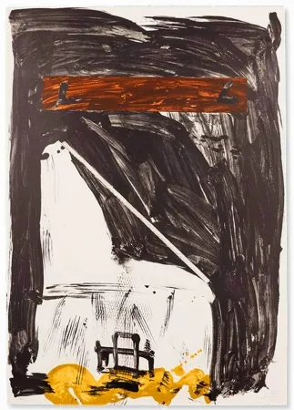 Lithograph Tàpies - Grande Chaise
