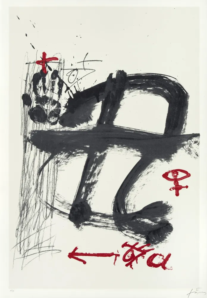 Screenprint Tàpies - Inicials (AVL Zürich)