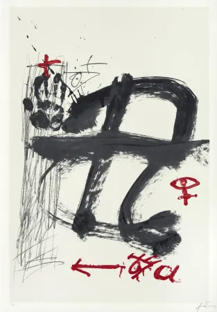 Screenprint Tàpies - Inicials (AVL Zürich)