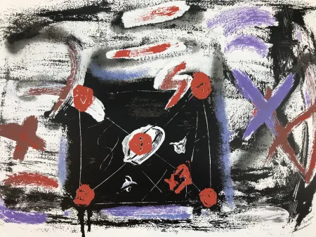 Screenprint Tàpies - La lettre