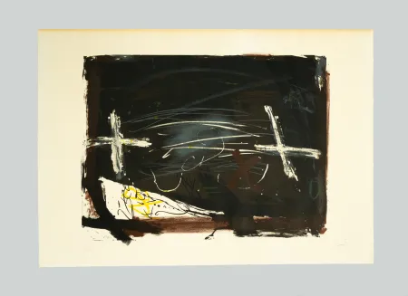 Lithograph Tàpies - La practica de l'art