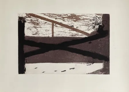 Etching Tàpies - Le lit