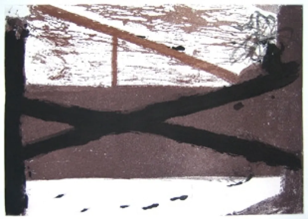 Etching Tàpies - Le lit