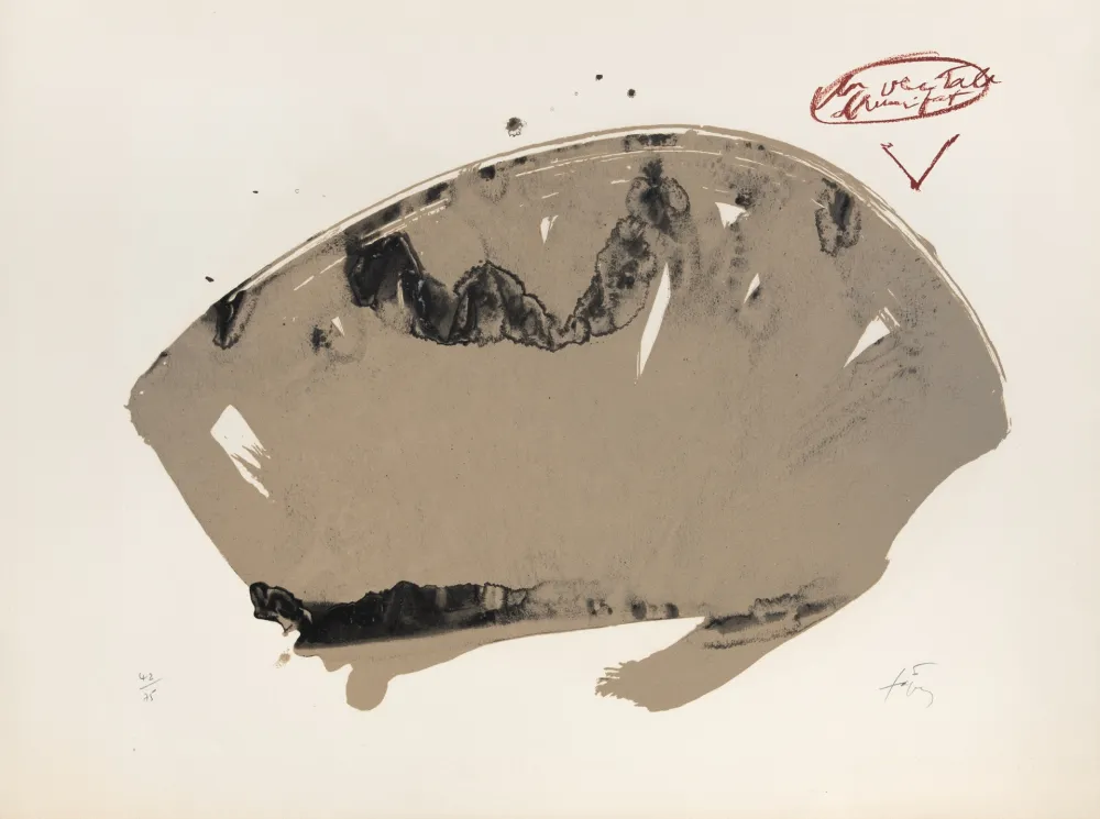 Lithograph Tàpies - L'Éventail 