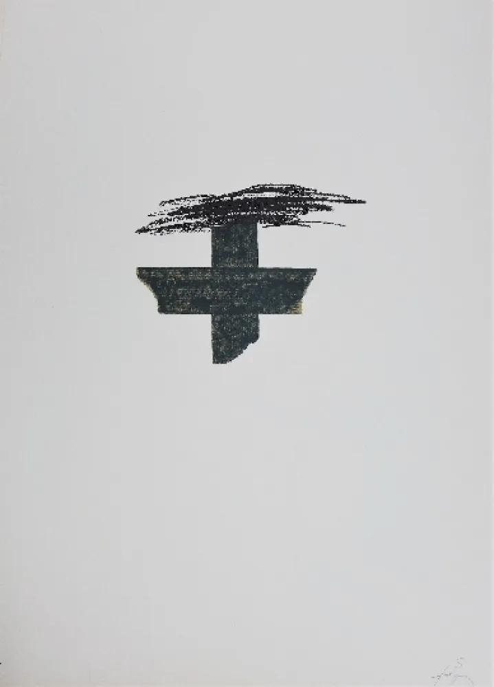 Lithograph Tàpies - LLambrec 1