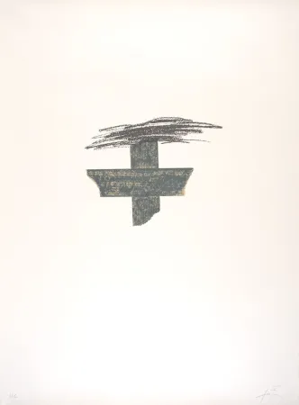 Lithograph Tàpies - Llambrec 1