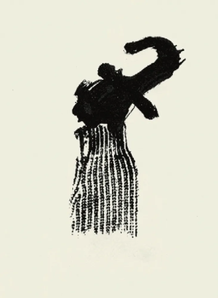 Lithograph Tàpies - Llambrec 10