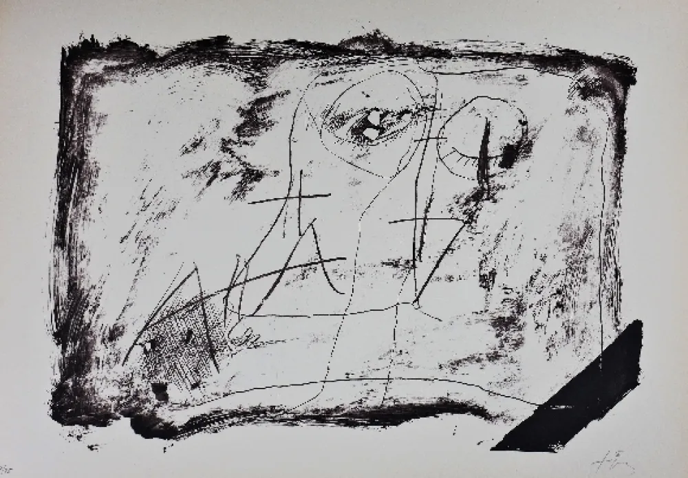 Lithograph Tàpies - LLambrec 11