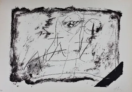 Lithograph Tàpies - LLambrec 11