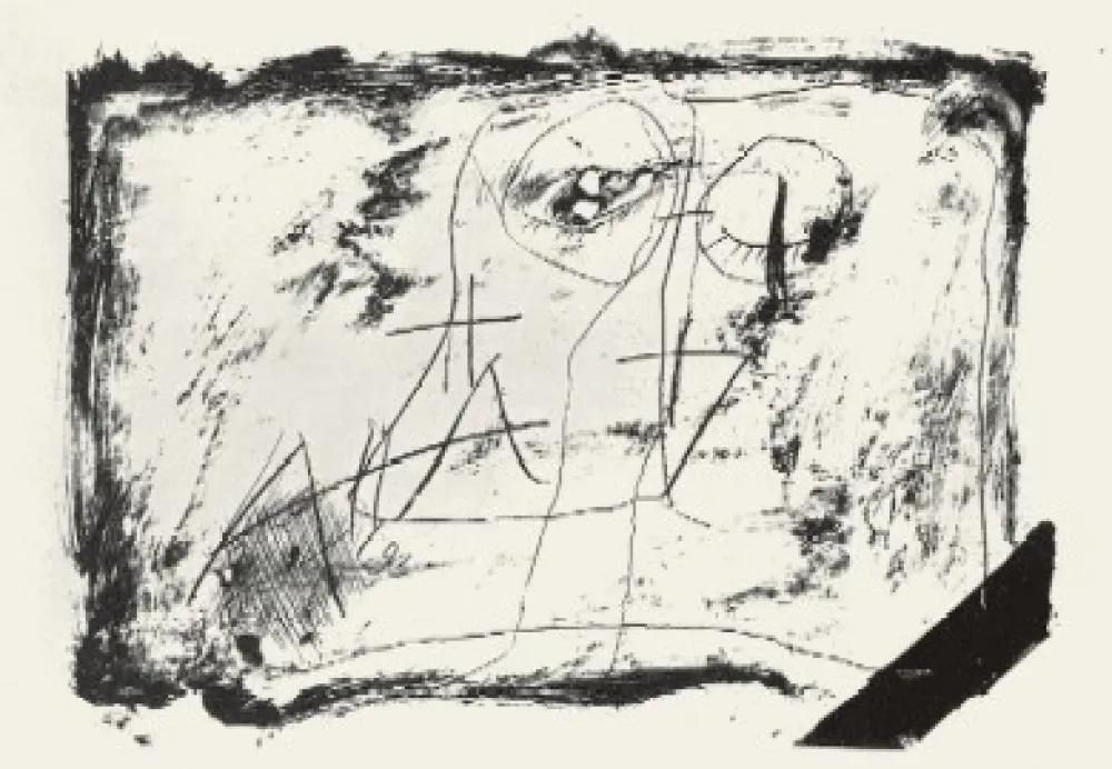 Lithograph Tàpies - Llambrec 11
