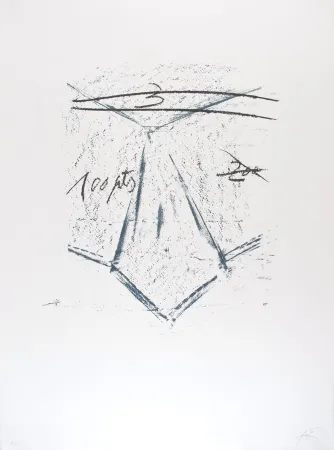 Lithograph Tàpies - Llambrec 12