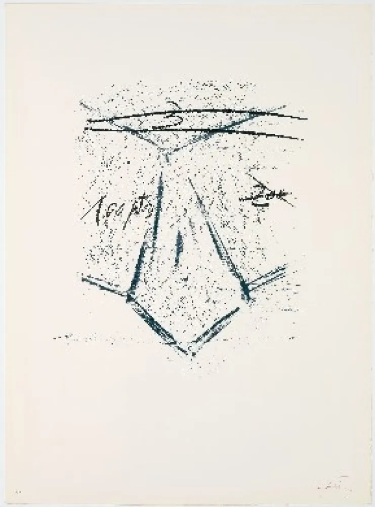 Lithograph Tàpies - Llambrec 12