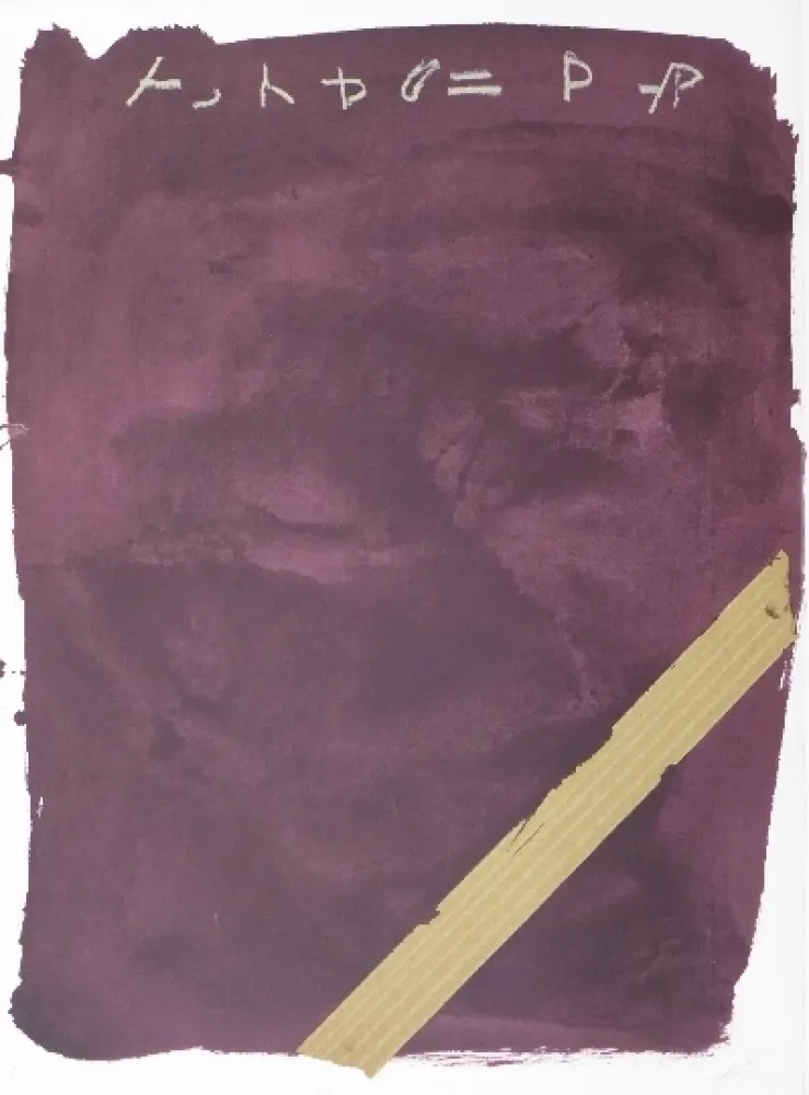Lithograph Tàpies - LLambrec 13