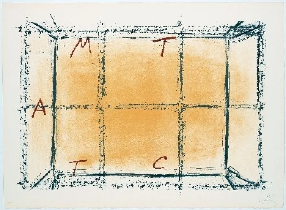 Lithograph Tàpies - Llambrec 18