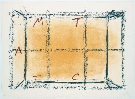 Lithograph Tàpies - Llambrec 18