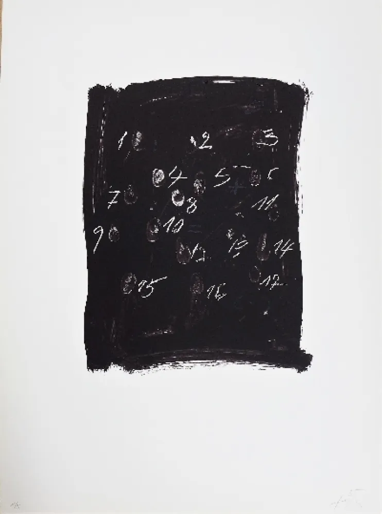Lithograph Tàpies - LLambrec 3