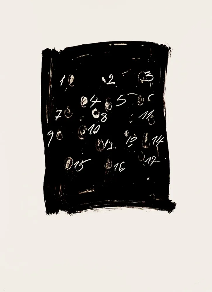 Lithograph Tàpies - Llambrec 3