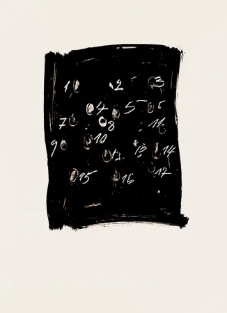 Lithograph Tàpies - Llambrec 3