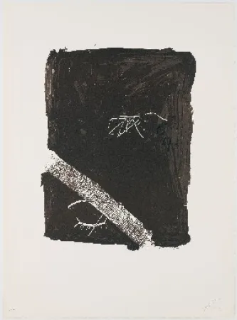 Lithograph Tàpies - Llambrec 5