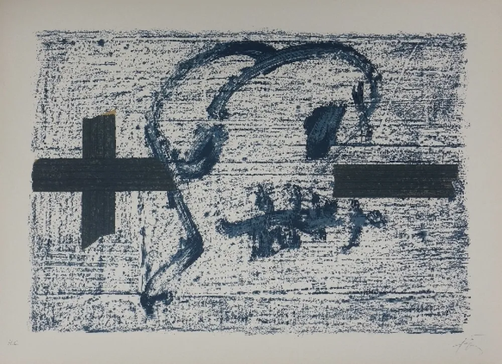 Lithograph Tàpies - LLambrec 7