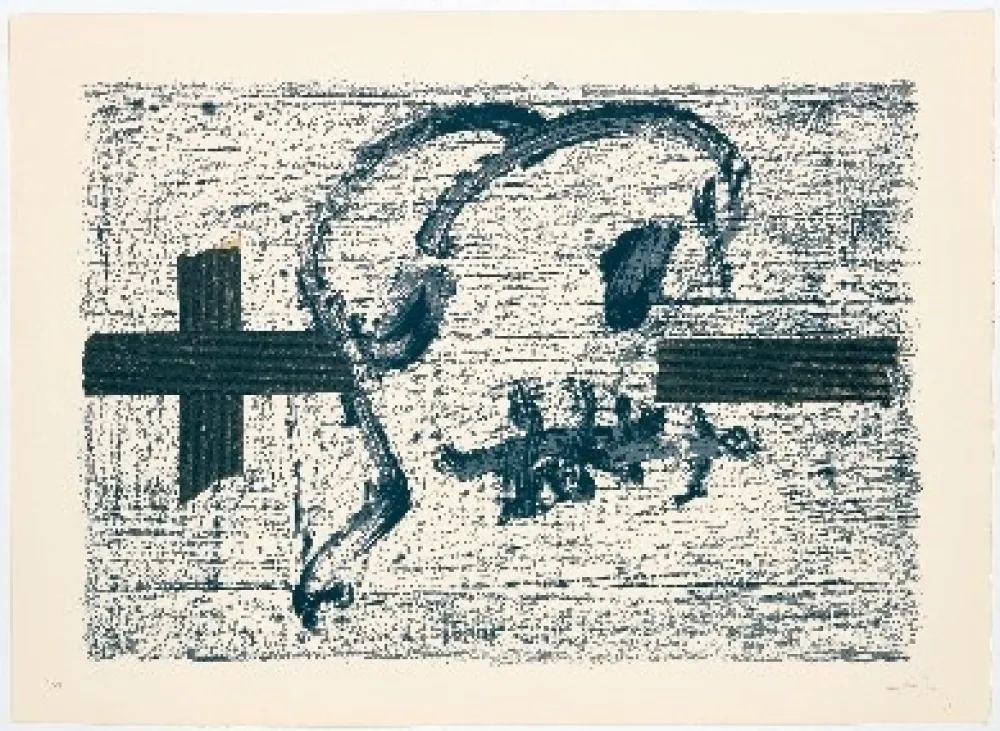 Lithograph Tàpies - Llambrec 7