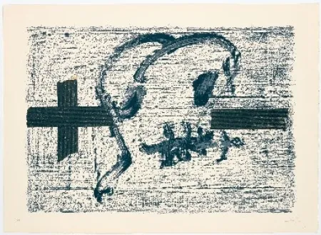 Lithograph Tàpies - Llambrec 7