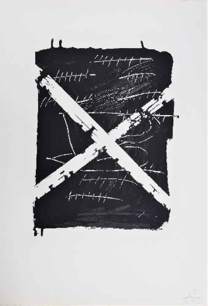 Lithograph Tàpies - LLambrec 8