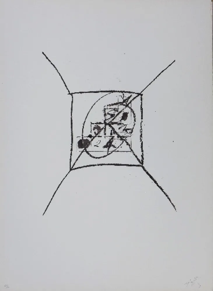 Lithograph Tàpies - LLambrec 9