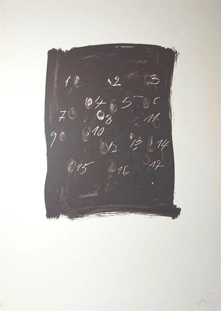 Lithograph Tàpies - Llambrec3
