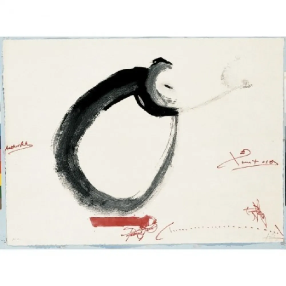 Etching Tàpies - Lletra O