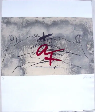 Etching And Aquatint Tàpies - Mans