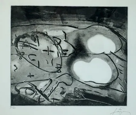 Etching Tàpies - Minor VI