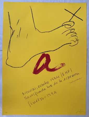 Lithograph Tàpies - N/A